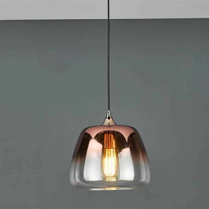 Klaxon Copper Finished Glass Pendant KLA0164