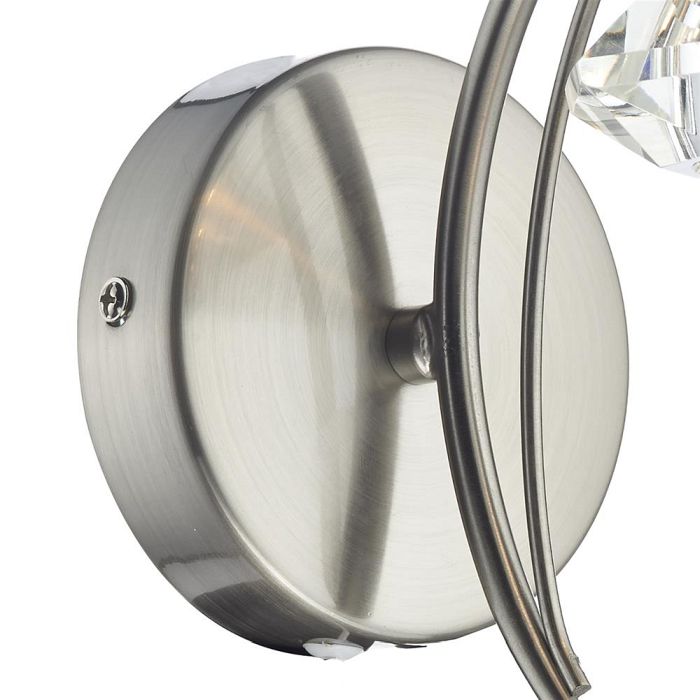 Luther Satin Chrome Single Wall Light LUT0746