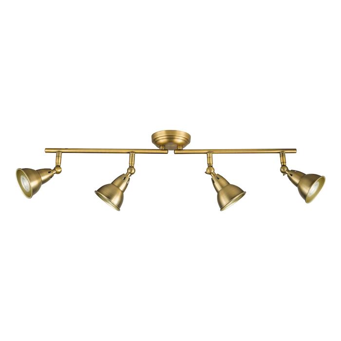Nathaniel Warm Bronze 4 Light Spotlight Bar NAT8442