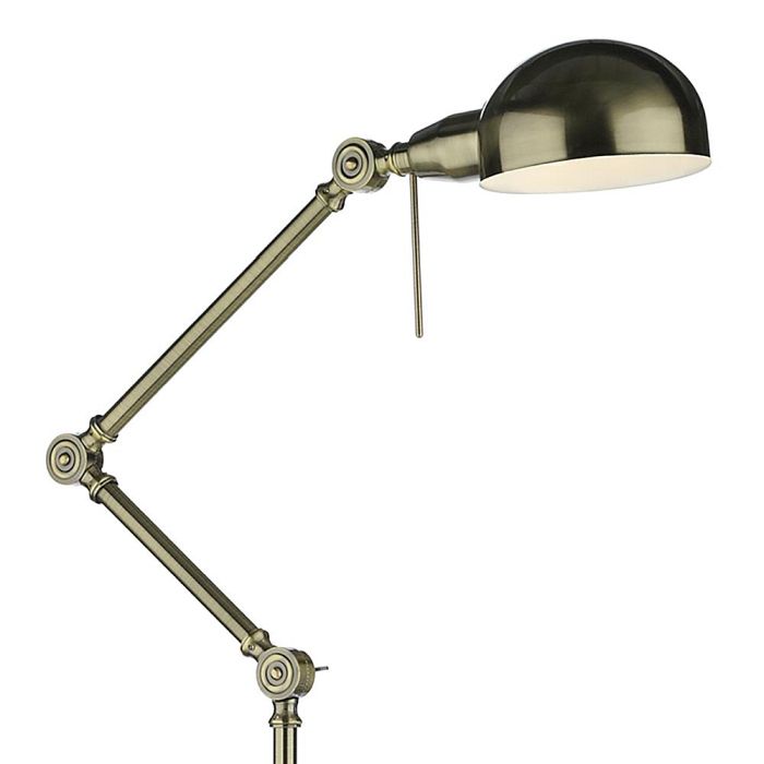 Ranger Adjustable Antique Brass Reading/Floor Lamp RAN4975