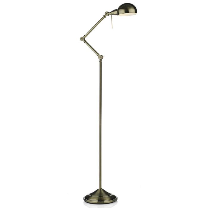 Ranger Adjustable Antique Brass Reading/Floor Lamp RAN4975