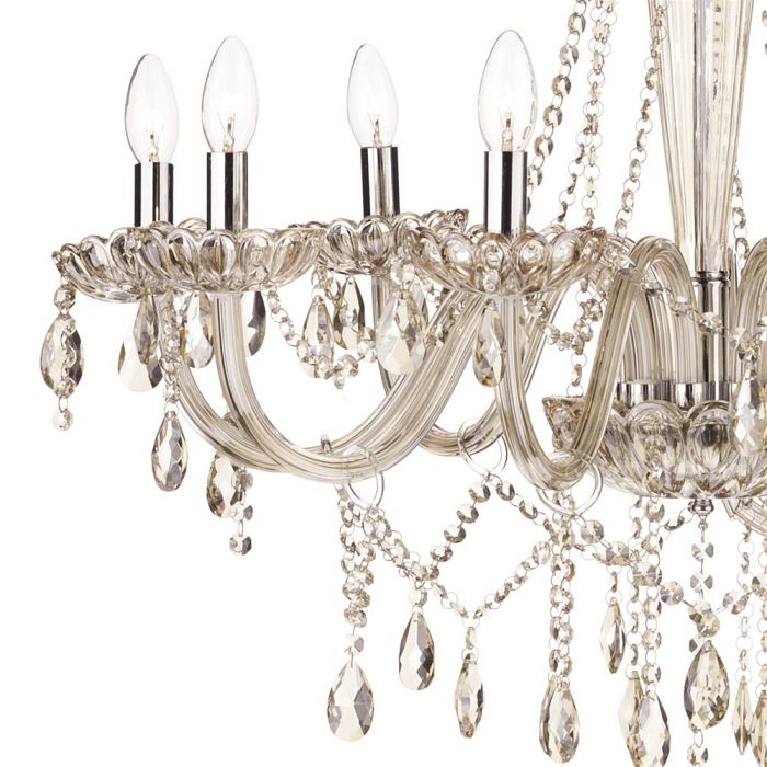 Raphael 8 Arm Champagne Crystal Chandelier RAP0806