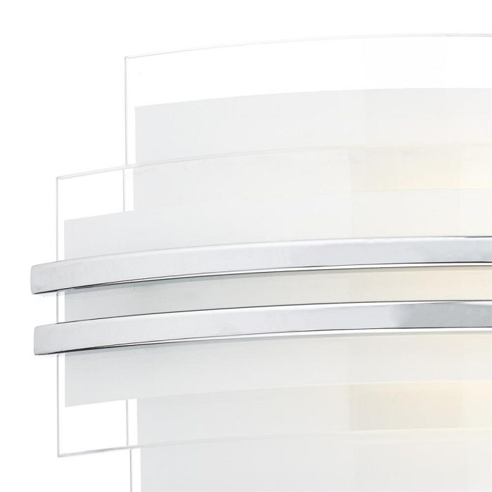 Sector LED 260mm Glass And Chrome Wall Light SEC072