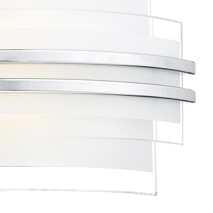 Sector LED 260mm Glass And Chrome Wall Light SEC072