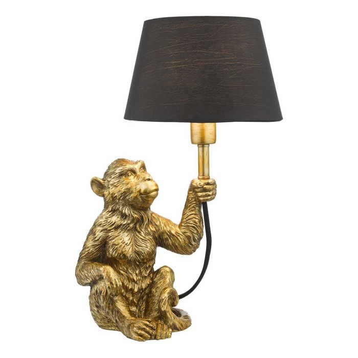 Zira Gold Monkey Table Lamp Complete ZIR4235