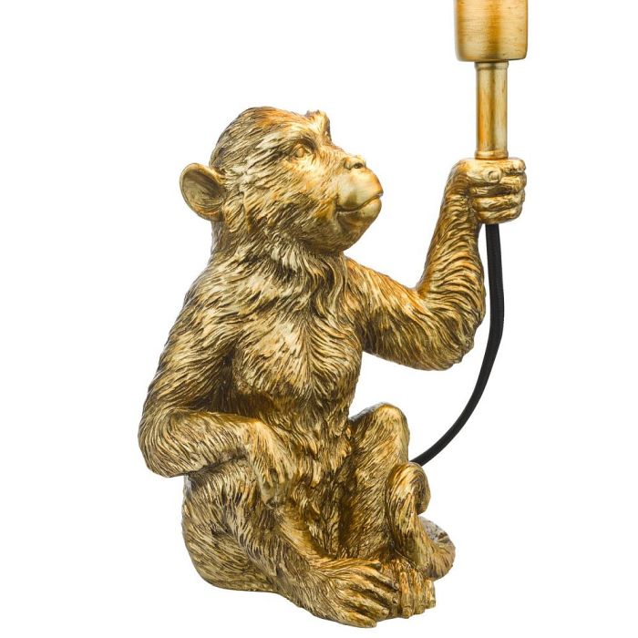 Zira Gold Monkey Table Lamp Complete ZIR4235