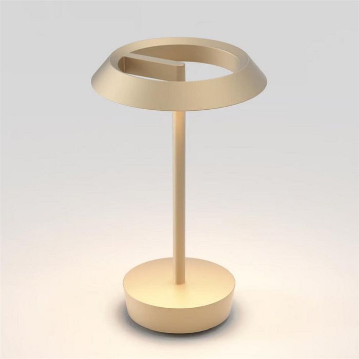 Halo LED Light Bronze Portable Rechargeable Battery Table Lamp 1468003