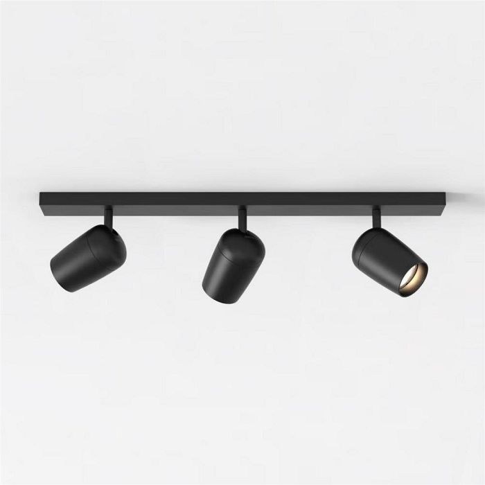 Koto Matt Black 3 Light Adjustable Bar Ceiling Spotlight 1478006