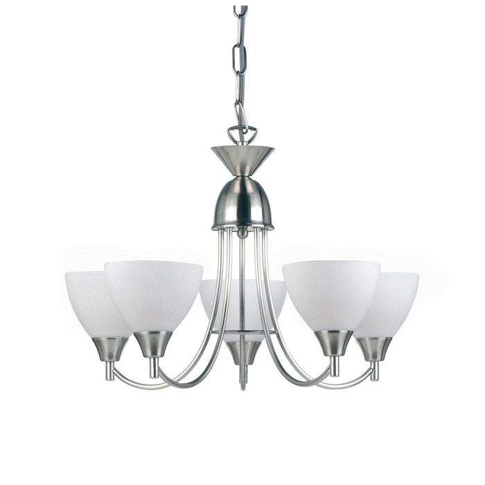 Alton Satin Chrome Ceiling Light 1805-5SC
