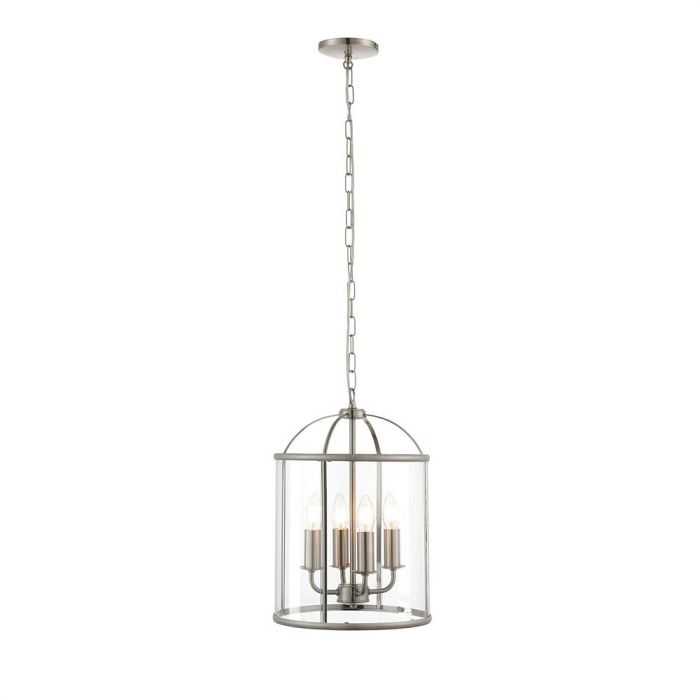 Lambeth 4 Light Satin Nickel Pendant 70324