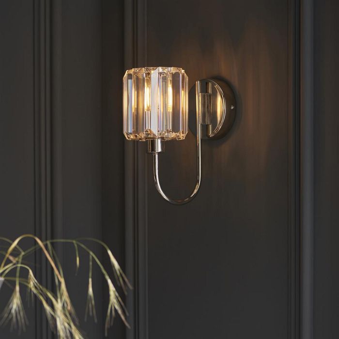 Berenice Bright Nickel Wall Light 104109