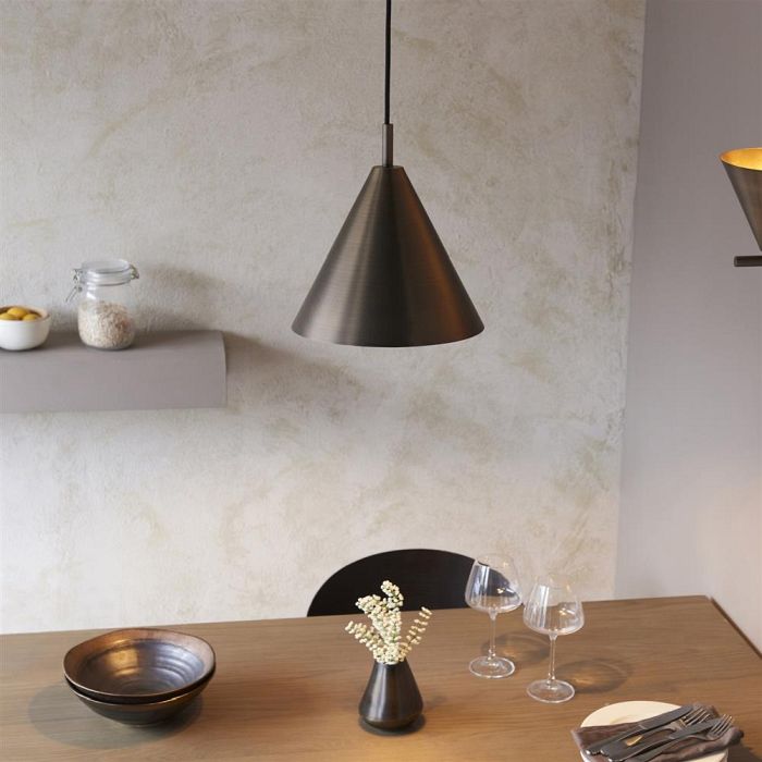 Cape Pendant Brushed Antique Bronze Plate 102892