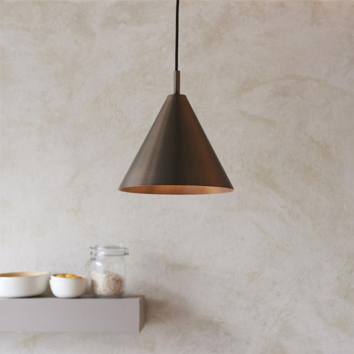 Cape Pendant Brushed Antique Bronze Plate 102892
