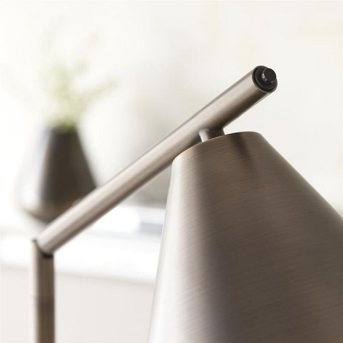 Cape Task Floor Lamp Brushed Antique Bronze Plate 102895