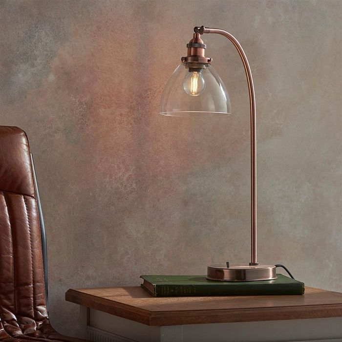 Hansen Task Aged Copper table Lamp 77861