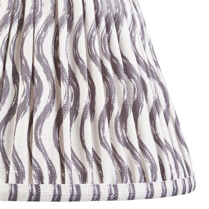 Ripple 250mm Tapered Pearl Grey Lampshade 112926