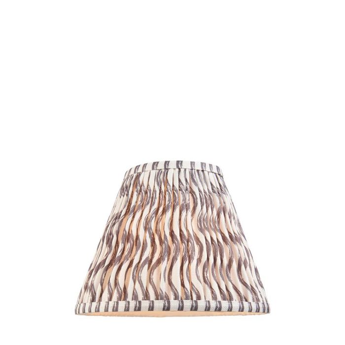 Ripple 250mm Tapered Pearl Grey Lampshade 112926