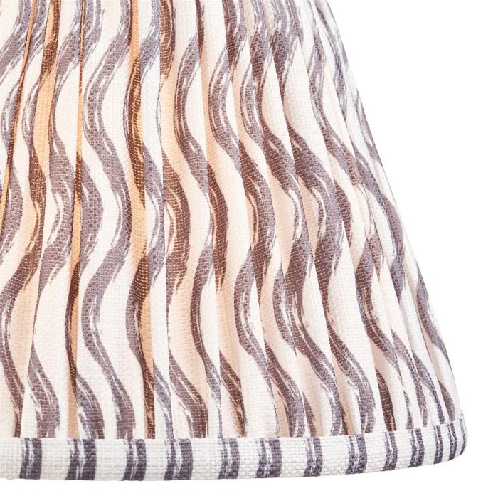 Ripple 250mm Tapered Pearl Grey Lampshade 112926