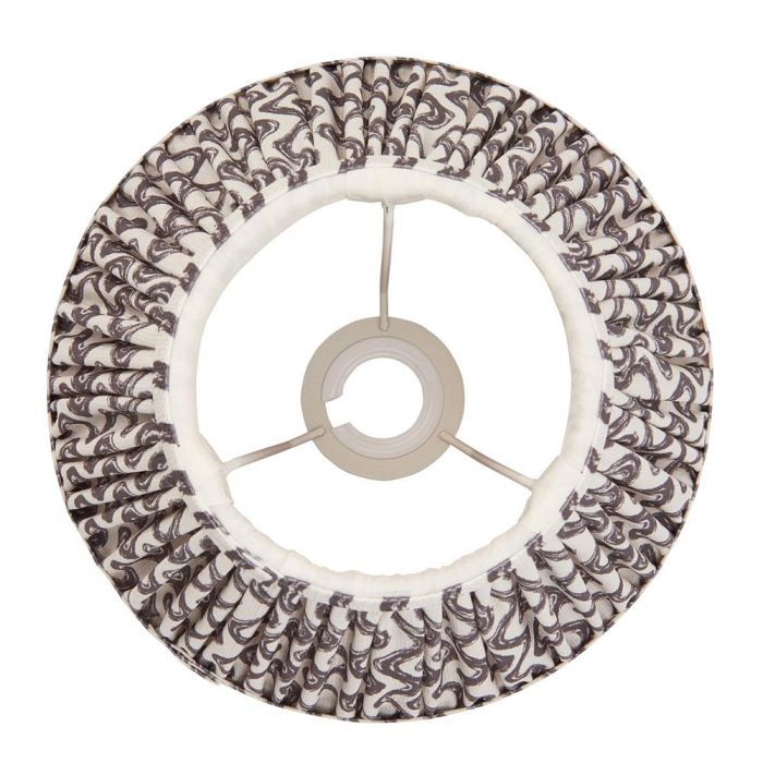 Ripple 250mm Tapered Pearl Grey Lampshade 112926