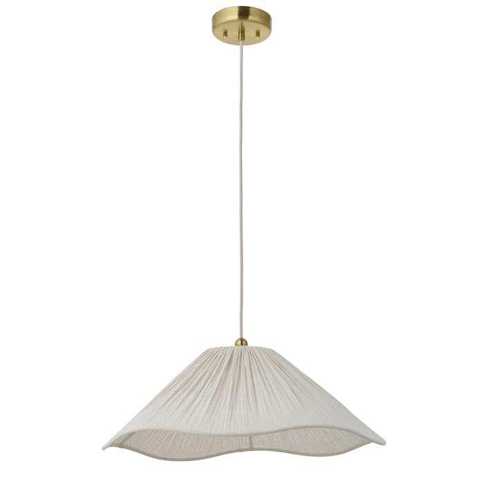 Isabella Brushed Aged Brass Ceiling Pendant 120005