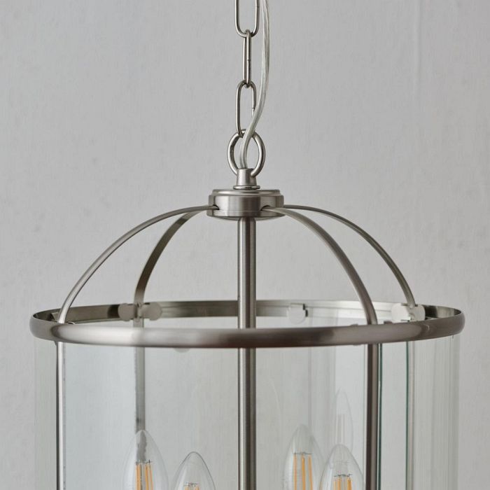 Lambeth 4 Light Satin Nickel Pendant 70324