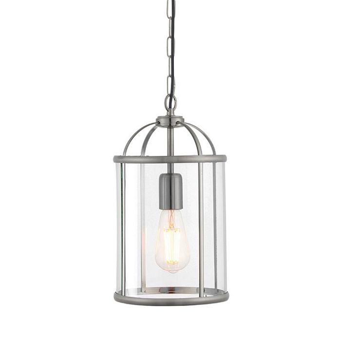 Lambeth Pendant Satin Nickel 1 Light 70323