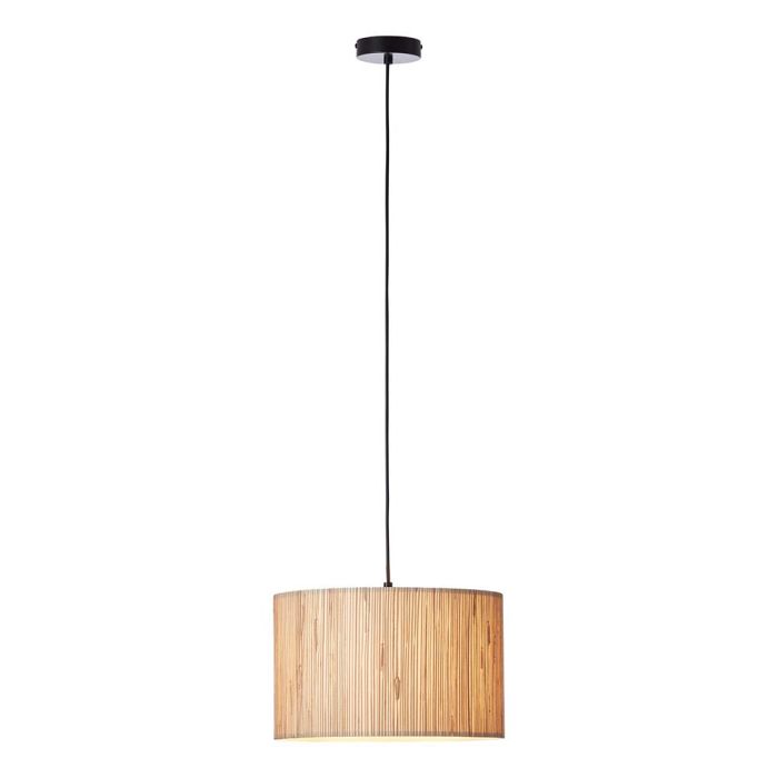 Longshore Single Pendant Natural Seagrass And Black 101691