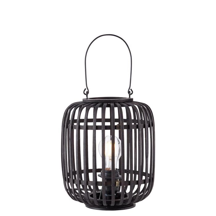 Mathias Dark Bamboo And Matt Black Table Lamp 101674