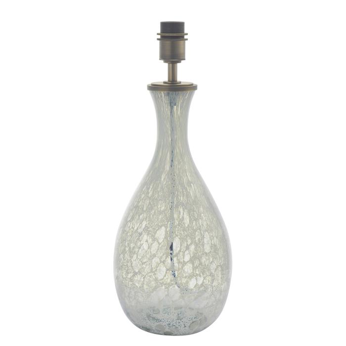 Merula Artisan White And Grey Glass Lamp Base 91200