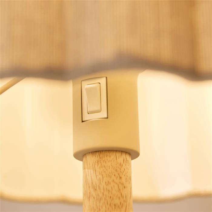 Olson Oak-Stained Ash Wood Table Lamp 120764