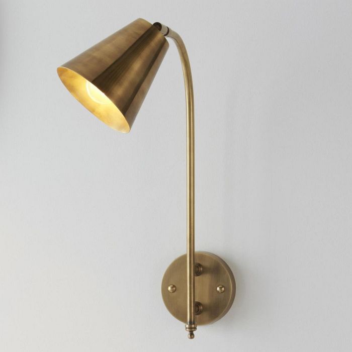Radha Solid Antique Brass Wall Light 93144