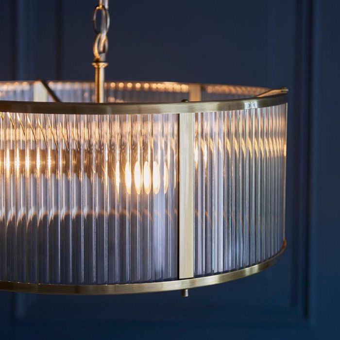 Ridgeton Antique Brass 3 Light Pendant 106282