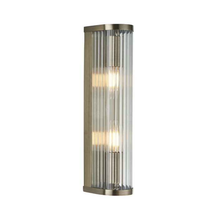 Ridgeton Double Wall Light Antique Brass Plate 118597