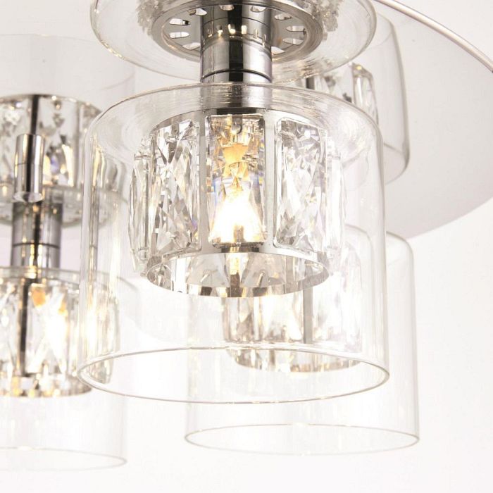 Verina 5 Light Crystal Semi Flush Light 76517