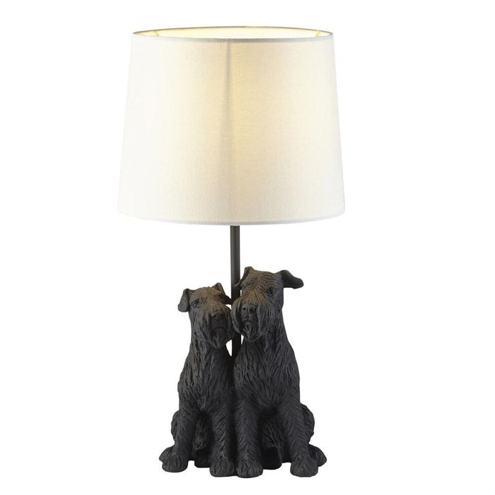 Westie Matt Black Table Lamp 106794