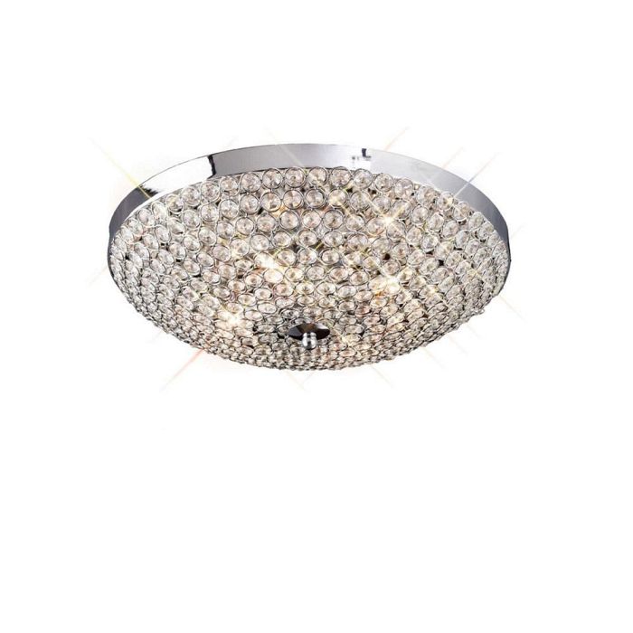 Ava 4 Lamp Crystal Ceiling Flush IL30187
