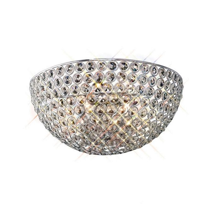 Ava 2 Lamp Crystal Wall Light IL30198