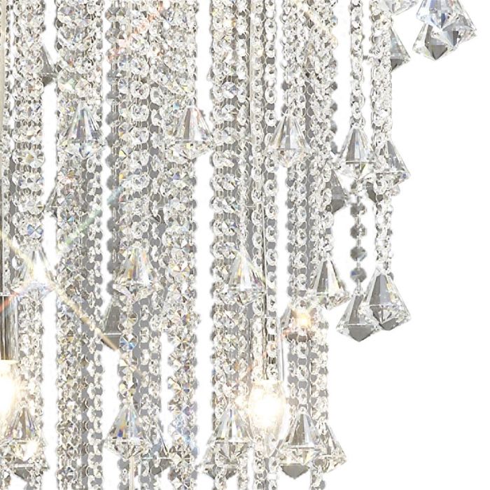Inina 9 lamp Crystal Pendant Chrome IL30775