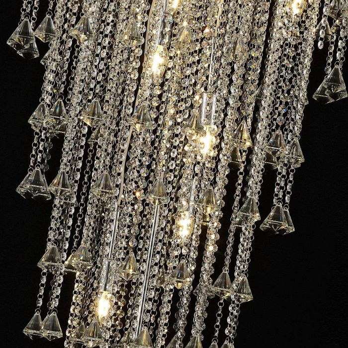 Inina 9 lamp Crystal Pendant Chrome IL30775