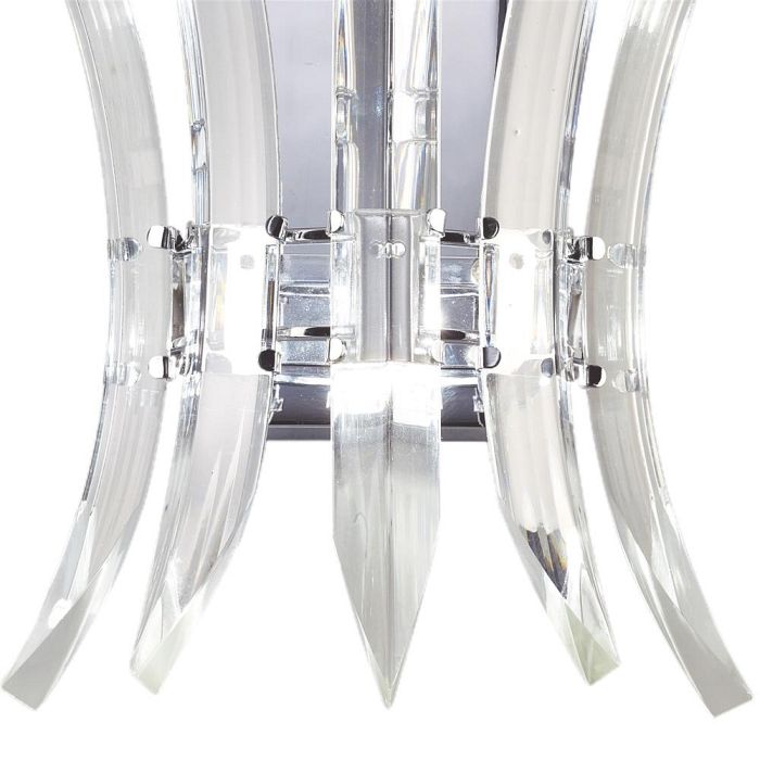 Sinclair Chrome Crystal Wall Light IL50440