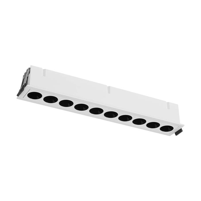 Blau LED White 24 Watt 3000K 10 Light Rectangular Recessed Downlight M9134