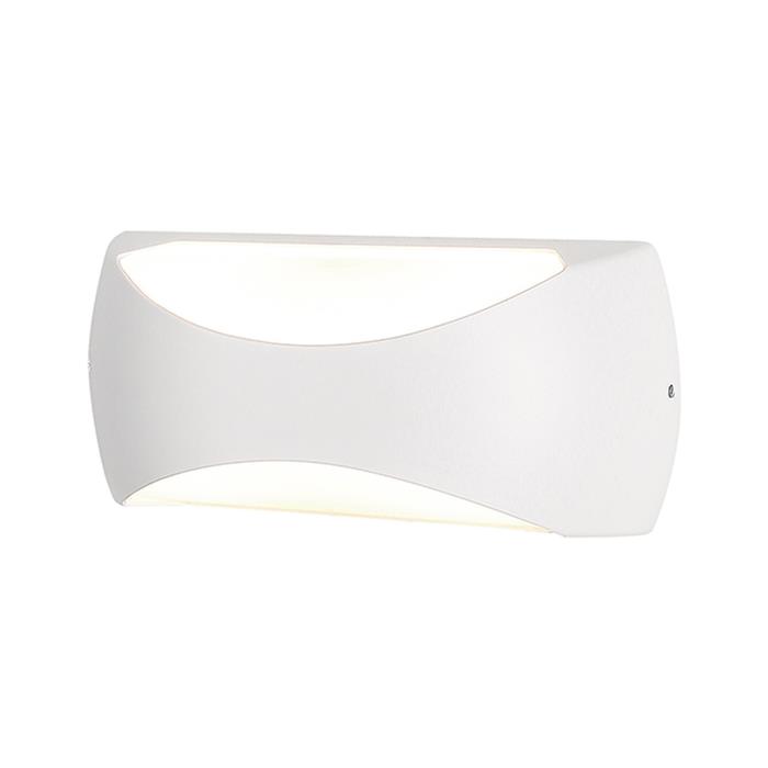 Butan LED IP65 12 Watt White Up And Down Outdoor Wall Light M8902