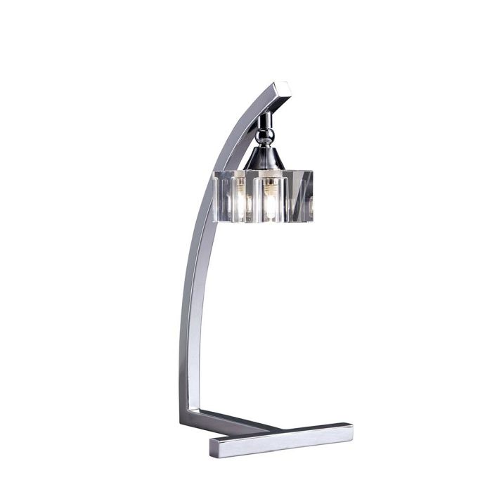 Cuadrax Chrome Single Table Lamp M2365