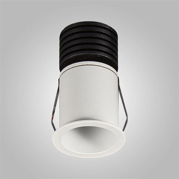 Guincho IP54 3 Watt LED 4000K Textured Sand White Recessed Downlight M6859