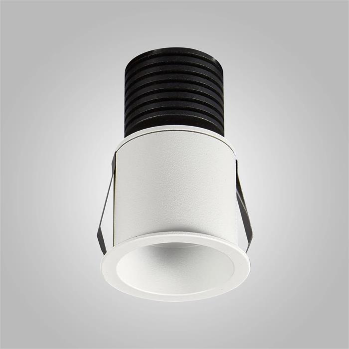 Guincho IP54 5 Watt LED 12 Degree Sand White Recessed Downlight M7082