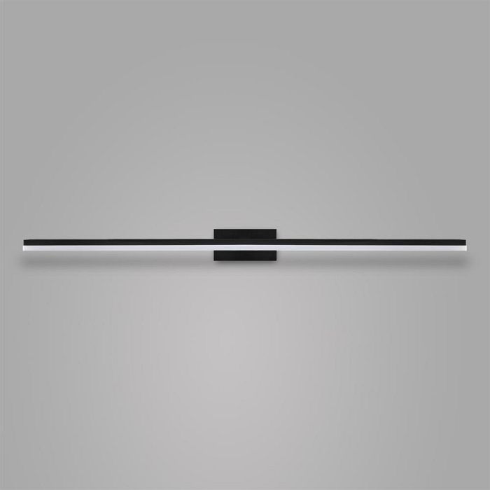 Morne IP44 Medium Black LED Wall Mirror Light M7483