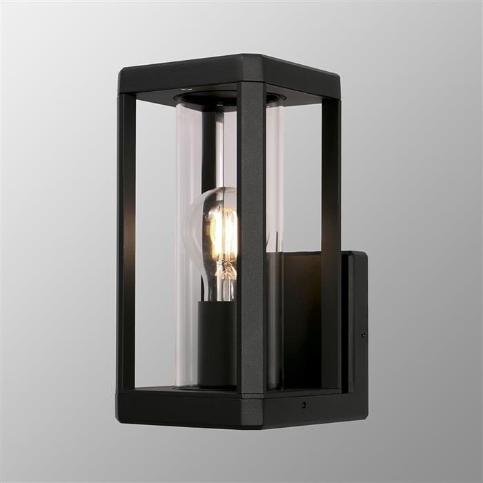 Nevada IP65 Matt Black Upward Facing Outdoor Wall Light M8897