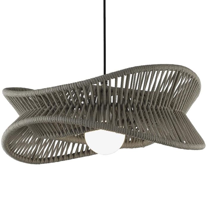 Polinesia Large IP44 Dark Beige Outdoor Pendant M7130