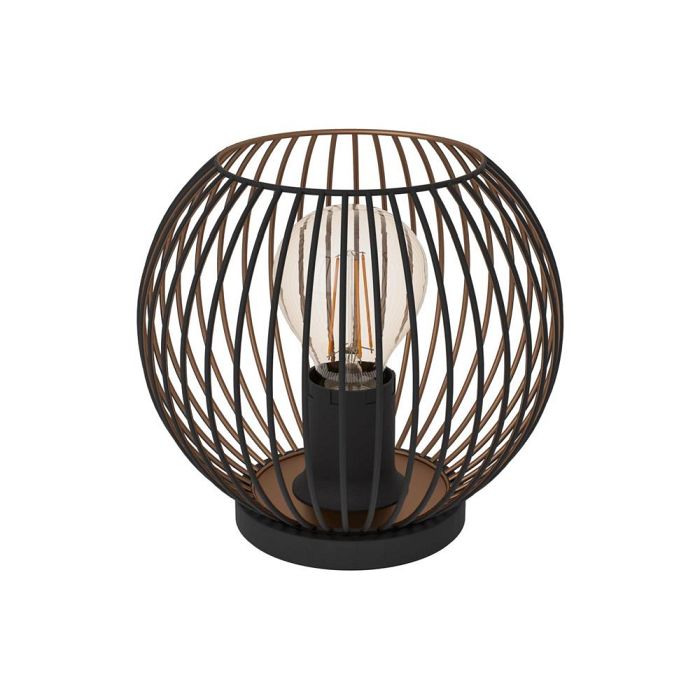 Almanzora Black Steel And Copper Table Lamp 901872