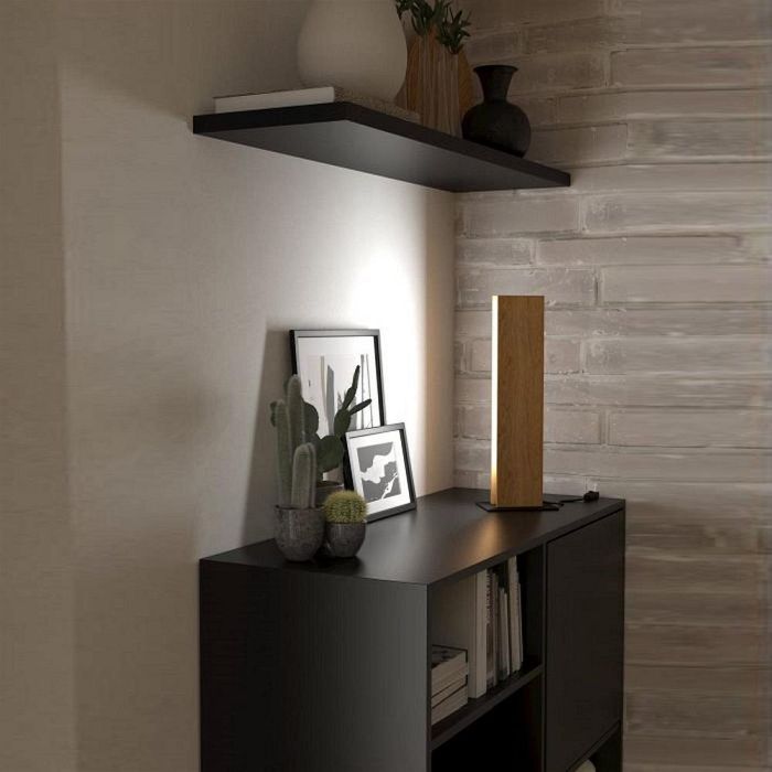 Anchorena-Z LED Wood and Black Table Light 900391